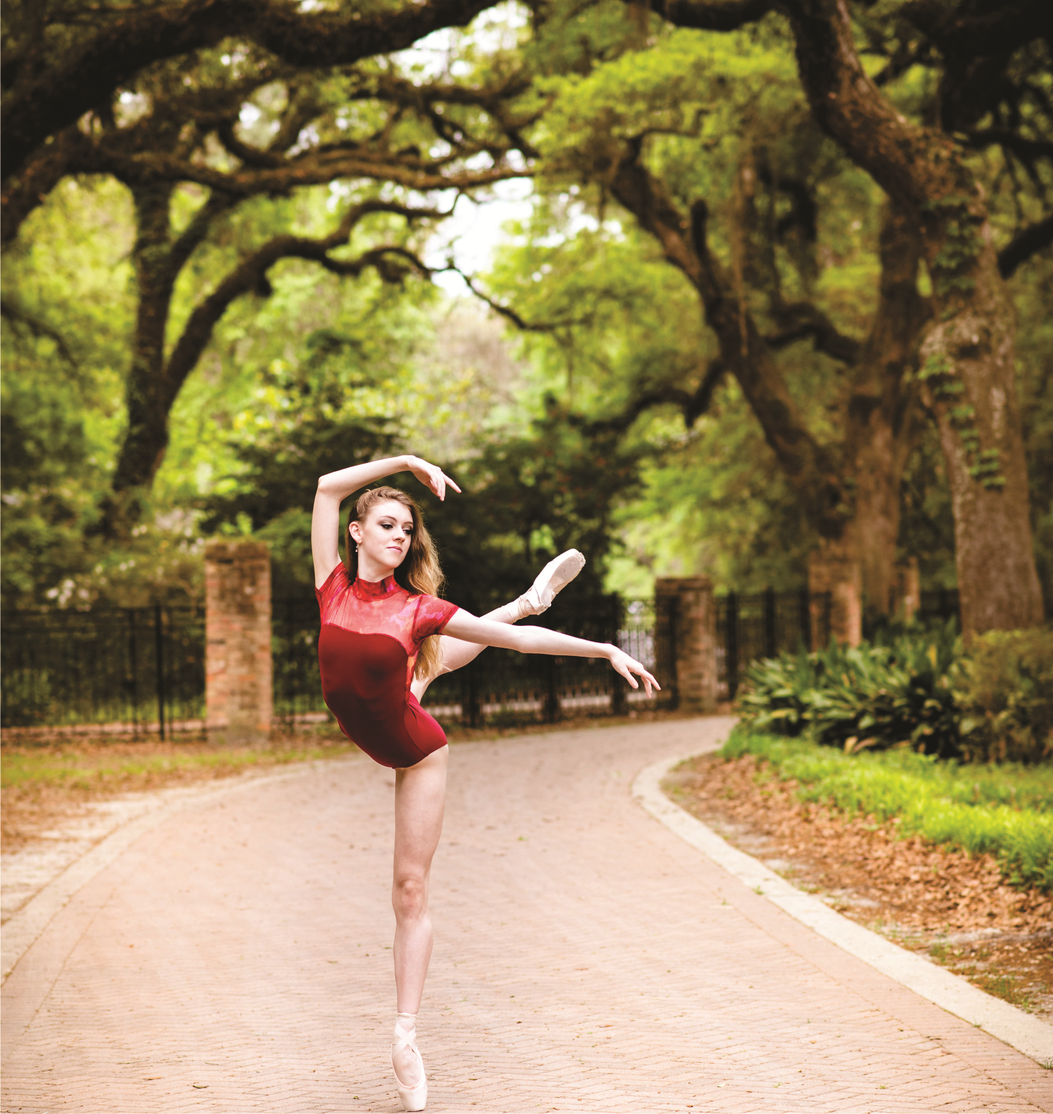 ballet dancer in the woods