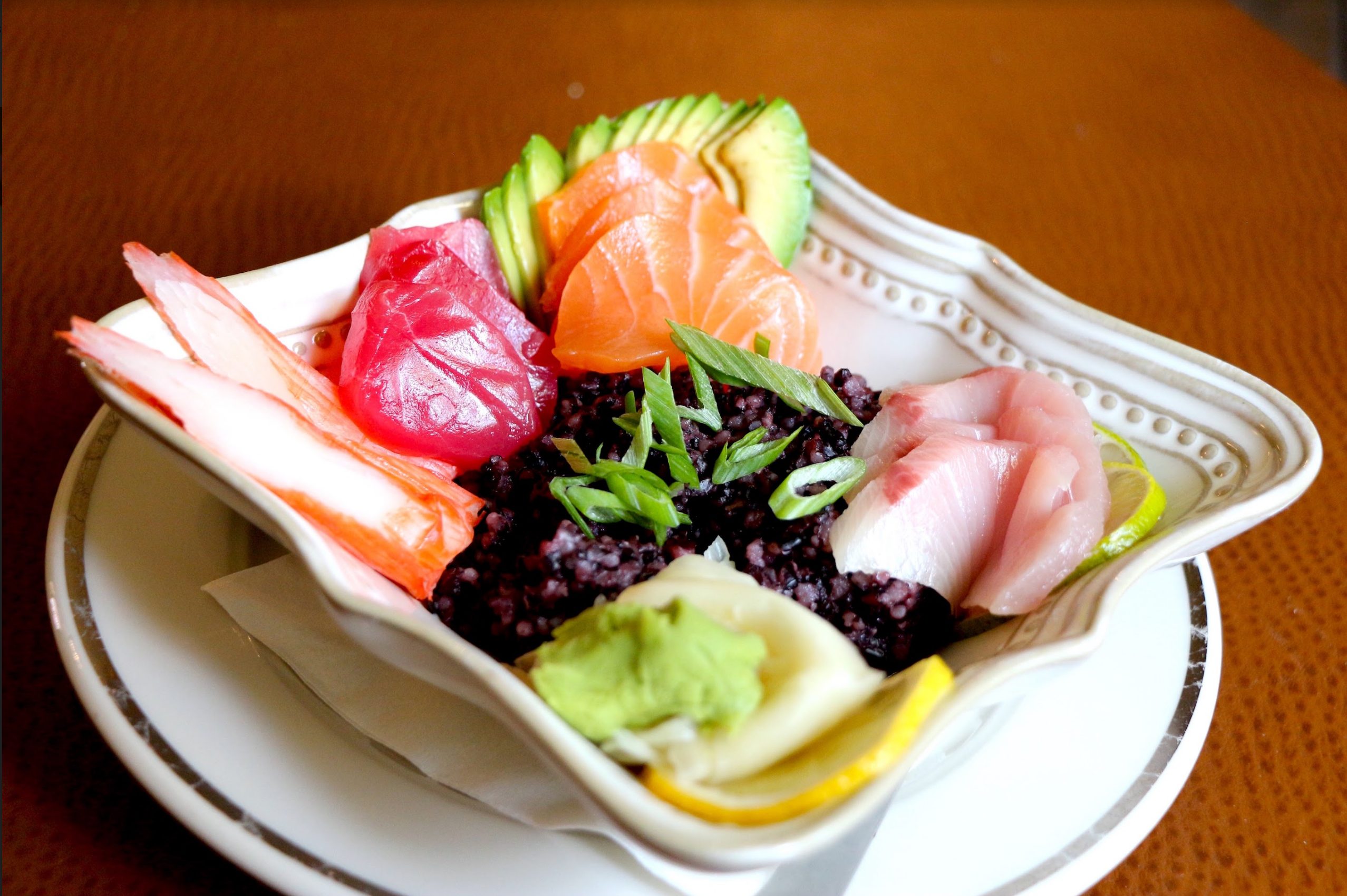 Chirashi Bowl with Forbidden Rice