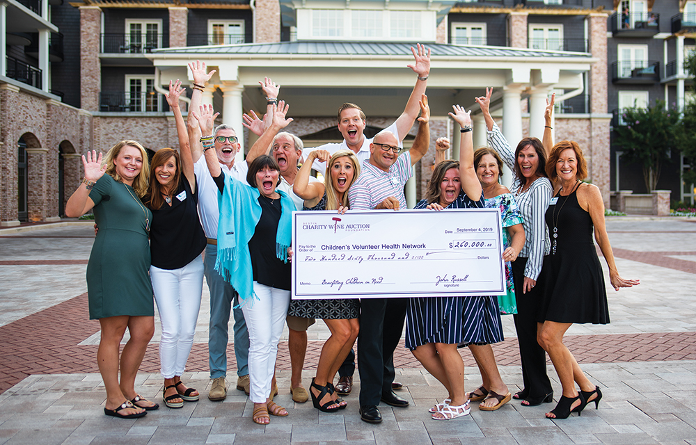 Destin Charity Wine Check Presentation