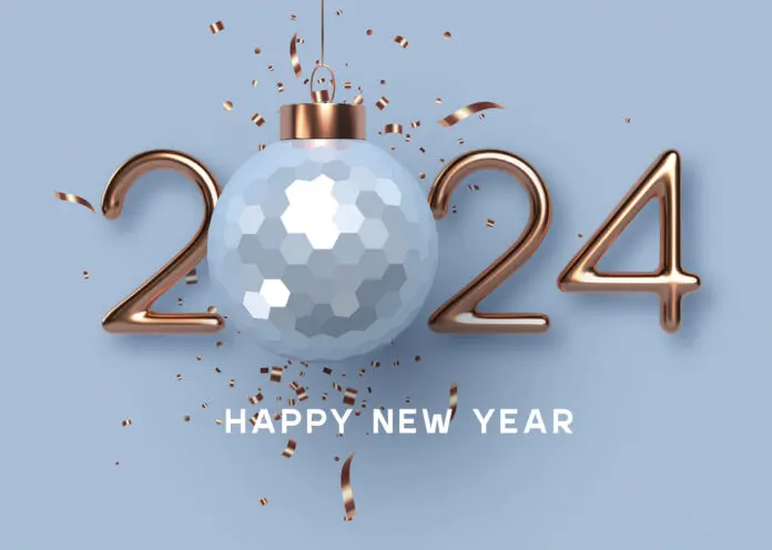 2024 New Year greeting cards, flyers, posters.