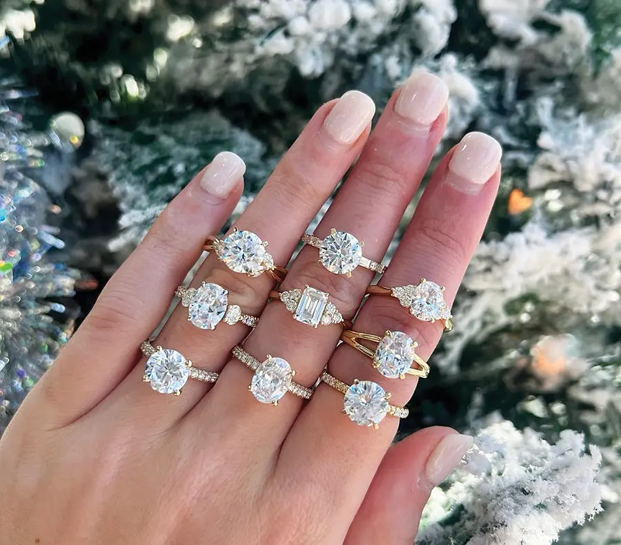 Beyond Measure Diamond Rings and Snow