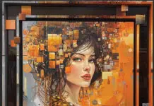 Mosaic of Memories - Abstract Portrait Clint Eagar Design