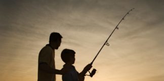 father son fishing