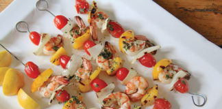 Beach Eats Shrimp Skewers