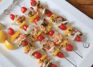 Beach Eats Shrimp Skewers