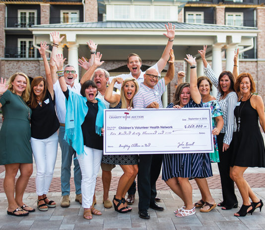 Destin Charity Wine Check Presentation