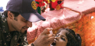 worldwide polio vaccination-rotary