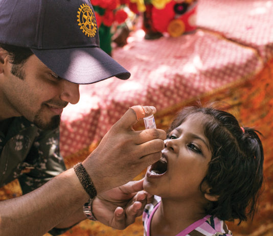 worldwide polio vaccination-rotary