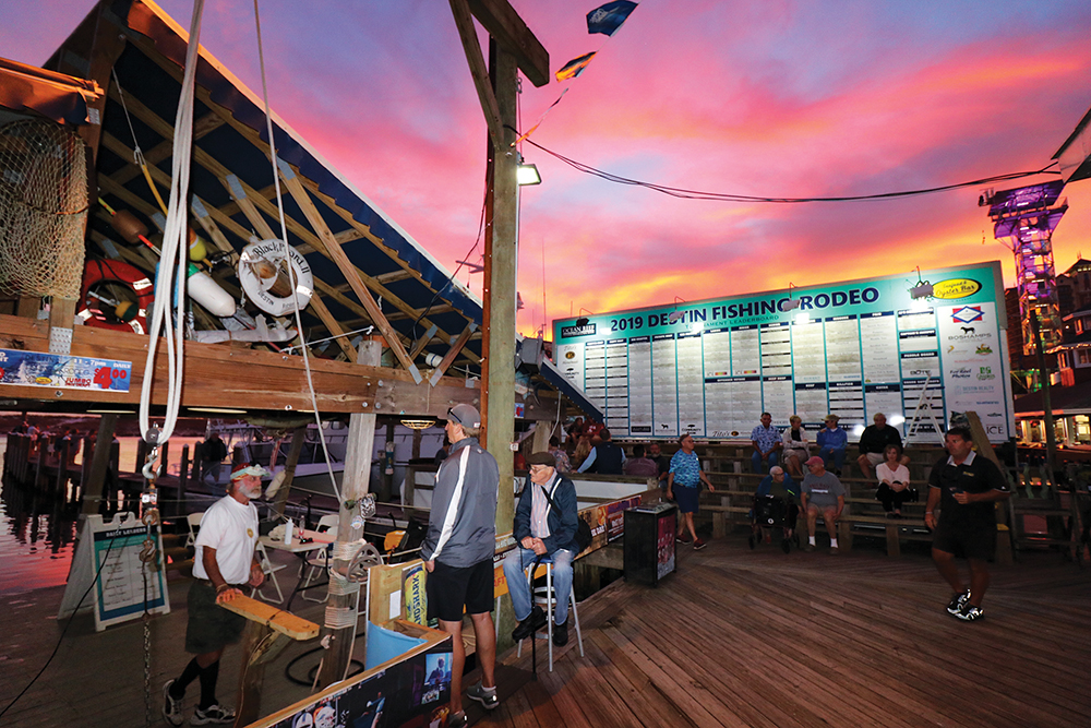 Destin Fishing Rodeo sunset