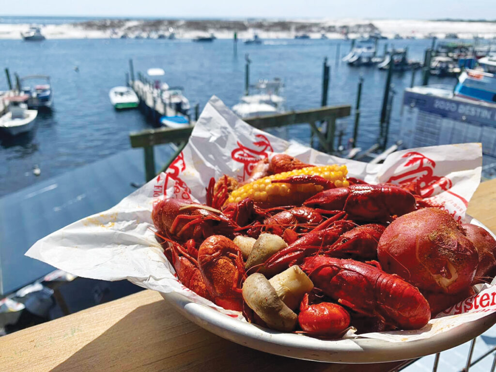 AJs Crawfish with a view