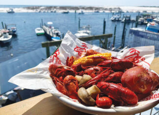 AJs Crawfish with a view