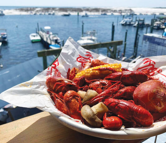 AJs Crawfish with a view