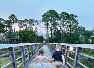 Baytowne Kids on bridge
