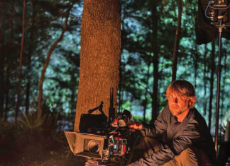 The Paper Bear night filming