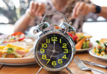 Interment fasting food and clock