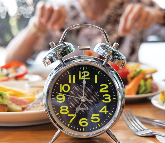 Interment fasting food and clock