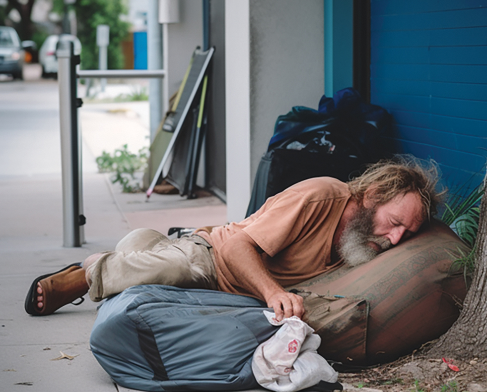 One Hopeful Place Homeless Man