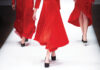 Fashion week themed photograph runway show finale