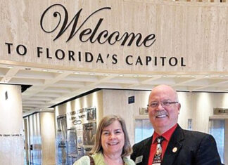 Doug and Judy Stauffer at capitol