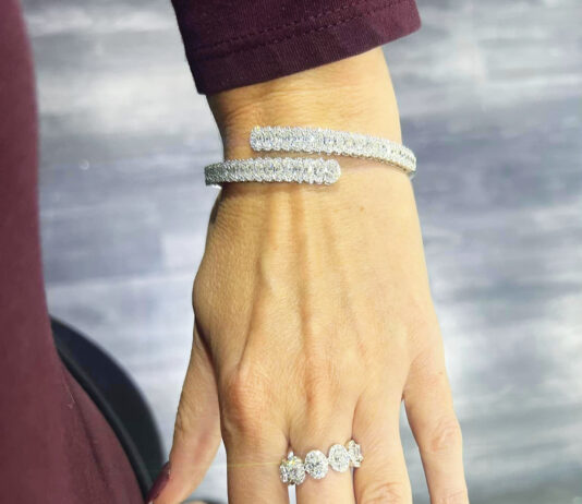 Beyond Measure diamond bracelet ring