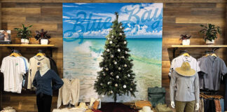 Blue Bay Lifestyle Mens Clothes and Tree