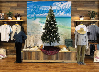 Blue Bay Lifestyle Mens Clothes and Tree