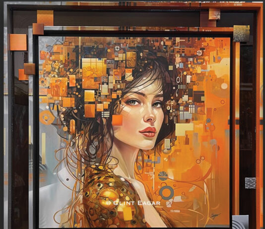 Mosaic of Memories - Abstract Portrait Clint Eagar Design