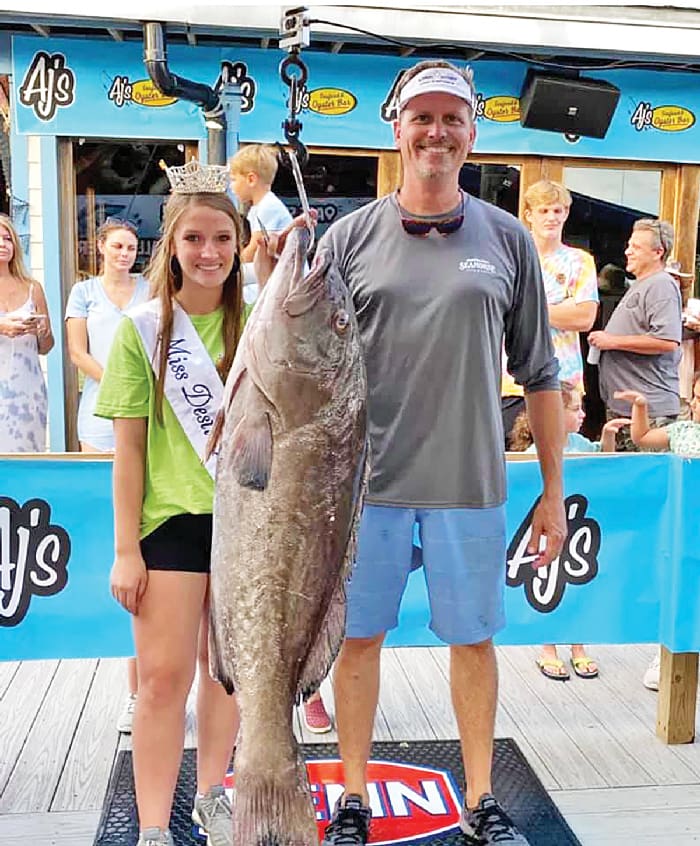 Destin Fishing Rodeo Miss Destin with fish