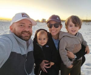 Kayak on a Bay family