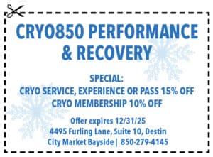 Destin Life Coupons 2025 Cryo