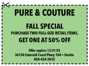 Destin Life Coupons 2025 Dec Pure Couture